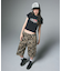 WASHED 2WAY WIDE LEG CARGO PANTS
