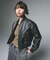 DISTRESSED FAUX LEATHER COMPACT BLOUSON