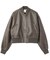 DISTRESSED FAUX LEATHER COMPACT BLOUSON