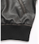 DISTRESSED FAUX LEATHER COMPACT BLOUSON