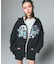 TRIBAL HEART ZIP UP SWEAT HOODIE