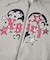 TRIBAL HEART ZIP UP SWEAT HOODIE