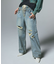 DRAWSTRING DENIM PANTS