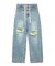 DRAWSTRING DENIM PANTS