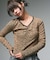 FRONT GATHERED L/S BABY TEE