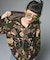JACQUARD KNIT ZIP UP HOODIE