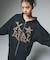 JACQUARD KNIT ZIP UP HOODIE