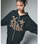 JACQUARD KNIT ZIP UP HOODIE