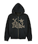 JACQUARD KNIT ZIP UP HOODIE