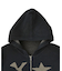 JACQUARD KNIT ZIP UP HOODIE