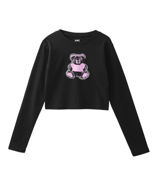 STUFFED BEAR L/S BABY TEE｜エックスガールの通販｜&mall