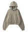 PENCIL SCRIPT LOGO EMBROIDERED ZIP UP SWEAT HOODIE