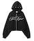 PENCIL SCRIPT LOGO EMBROIDERED ZIP UP SWEAT HOODIE