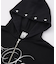 PENCIL SCRIPT LOGO EMBROIDERED ZIP UP SWEAT HOODIE