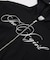 PENCIL SCRIPT LOGO EMBROIDERED ZIP UP SWEAT HOODIE