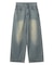 LOGO POCKET LOOSE DENIM PANTS