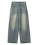 LOGO POCKET LOOSE DENIM PANTS