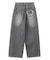 LOGO POCKET LOOSE DENIM PANTS