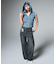 LOGO POCKET LOOSE DENIM PANTS
