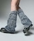 EMBROIDERED DENIM LEG WARMER