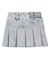 BOX PLEAT DENIM MINI SKIRT