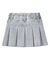 BOX PLEAT DENIM MINI SKIRT