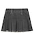 BOX PLEAT DENIM MINI SKIRT