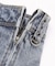 BOX PLEAT DENIM MINI SKIRT