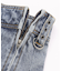 BOX PLEAT DENIM MINI SKIRT