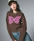 BUTTERFLY XG LOGO COMPACT KNIT TOP