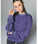 LOGO PATCH PIGMENT DYED CREWNECK SWEAT TOP