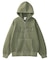 LOGO PATCH PIGMENT DYED ZIP UP SWEAT HOODIE