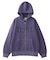 LOGO PATCH PIGMENT DYED ZIP UP SWEAT HOODIE
