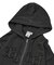 LOGO PATCH PIGMENT DYED ZIP UP SWEAT HOODIE