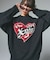 HEART LOGO JACQUARD KNIT TOP