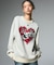 HEART LOGO JACQUARD KNIT TOP