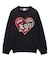 HEART LOGO JACQUARD KNIT TOP