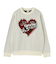 HEART LOGO JACQUARD KNIT TOP