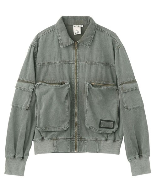 FADED MULTI POCKET JACKET｜エックスガールの通販｜&mall（アンド
