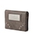 METAL LABEL FAUX LEATHER MINI WALLET