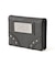 METAL LABEL FAUX LEATHER MINI WALLET