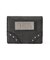 METAL LABEL FAUX LEATHER MINI WALLET