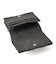 METAL LABEL FAUX LEATHER MINI WALLET