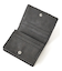 METAL LABEL FAUX LEATHER MINI WALLET