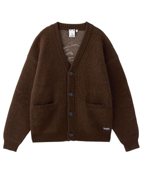FACE JACQUARD KNIT CARDIGAN｜エックスガールの通販｜&mall（アンド