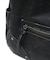 METAL LABEL FAUX LEATHER BAG