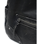 METAL LABEL FAUX LEATHER BAG