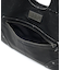 METAL LABEL FAUX LEATHER BAG