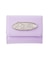 SILVER GLITTER OVAL LOGO BUCKLE MINI WALLET