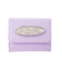 SILVER GLITTER OVAL LOGO BUCKLE MINI WALLET